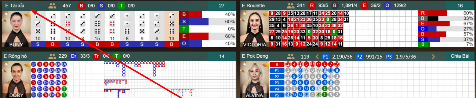 Lựa chọn trò chơi tài xỉu SV66