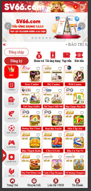 Truy cập vào trang chủ nhà cái trên trình duyệt của IOS