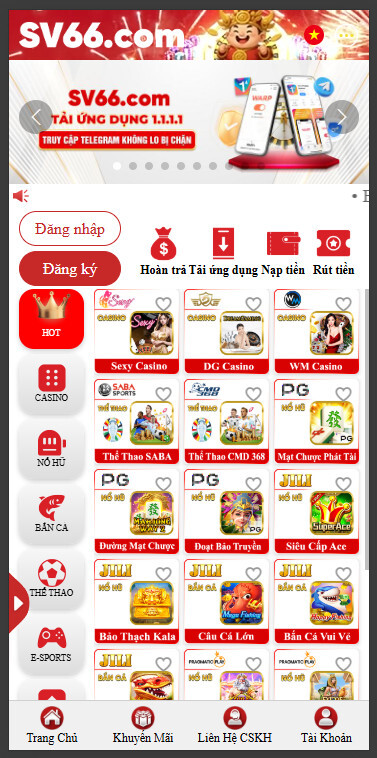 Truy cập vào trang chủ trên máy hệ điều hành android để cài đặt ứng dụng
